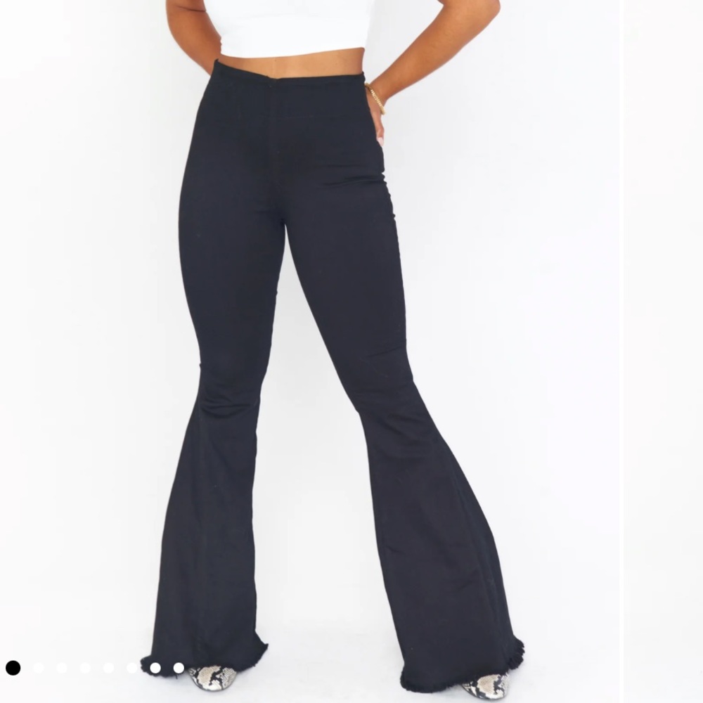 Show Me Your Mumu Black Flare Jeans